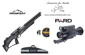 Pack Nocturne PCP Snowpeak T-rex Bullpup, lunette Nocturne PArd 