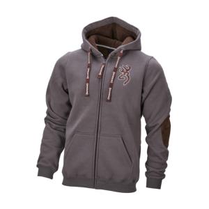 Sweat Capuche Browning Snapshot Zippé Chaud ASHGREY